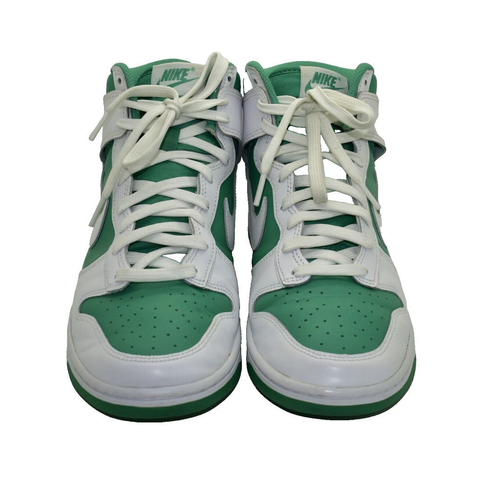 B5 Auth NIKE DUNK HI RETRO BTTYS Stadium Green/White Shoes DV0829-300 Size 9 - Picture 3 of 7
